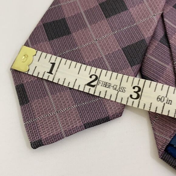Ryan Seacrest Distinction Men’s Tie Checkered - Picture 2 of 3